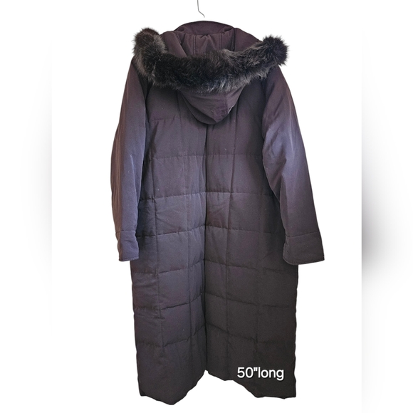 Anne Klein long brown coat 3X - Picture 2 of 5